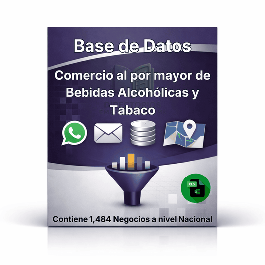 Directorio de Empresas de Comercio Mayorista de Bebidas Alcohólicas y Tabaco 2026 - 1,484 Negocios