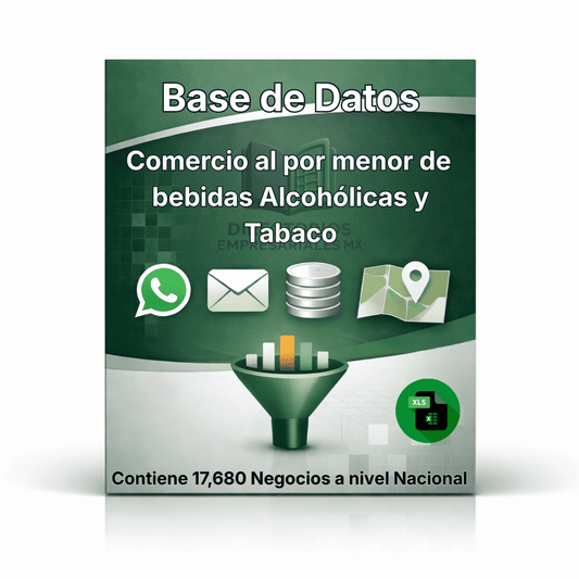 Directorio de Empresas de Comercio Minorista de Bebidas Alcohólicas y Tabaco 2026 - 17,680 Negocios