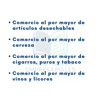 Directorio de Empresas de Comercio Mayorista de Bebidas Alcohólicas y Tabaco 2025 - 1,150 Negocios