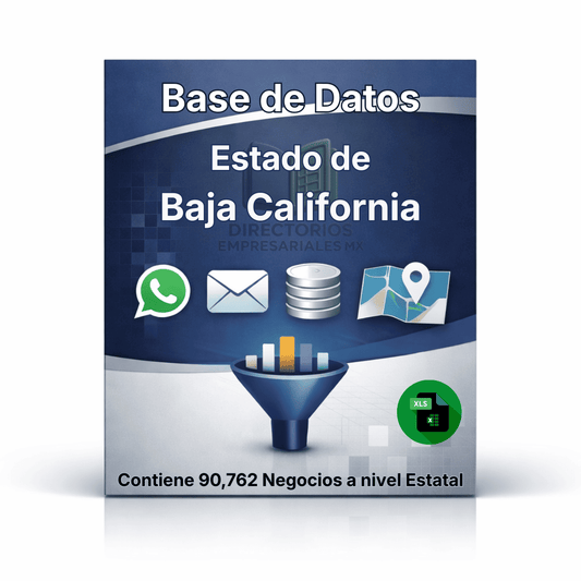 Directorio de Empresas del Estado de Baja California 2026 - 90,762 Empresas u organizaciones.