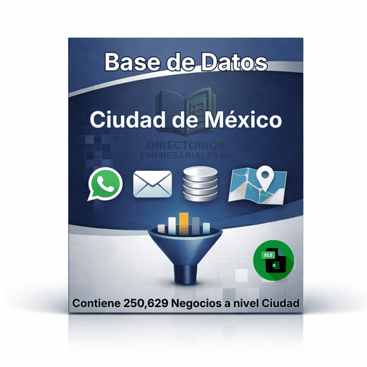Directorio de Empresas de la Ciudad de México 2026 - 250,629 Empresas u organizaciones.