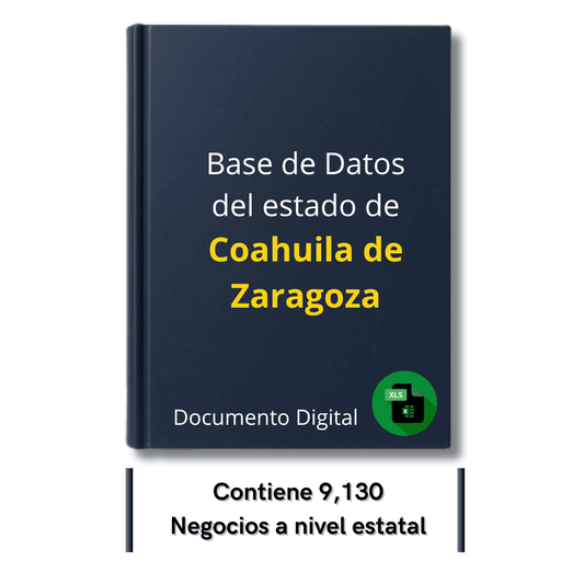 Directorio de Empresas del Estado de Coahuila de Zaragoza 2025 - 9,130 Empresas u organizaciones.