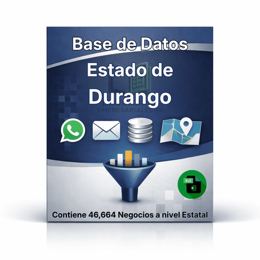 Directorio de Empresas del Estado de Durango 2026 - 46,664 Empresas u organizaciones.