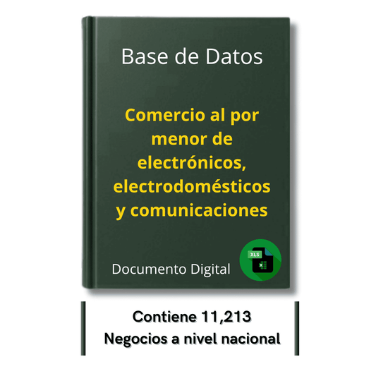 Directorio de Empresas de Comercio Minorista de Electrónicos, Electrodomésticos y Comunicaciones 2025 - 11,213 Negocios