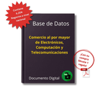 Base de Datos Empresarial de Comercio Mayorista de Electrónicos, Computación, Telecomunicaciones y Oficina 2025 - 6,204 Negocios