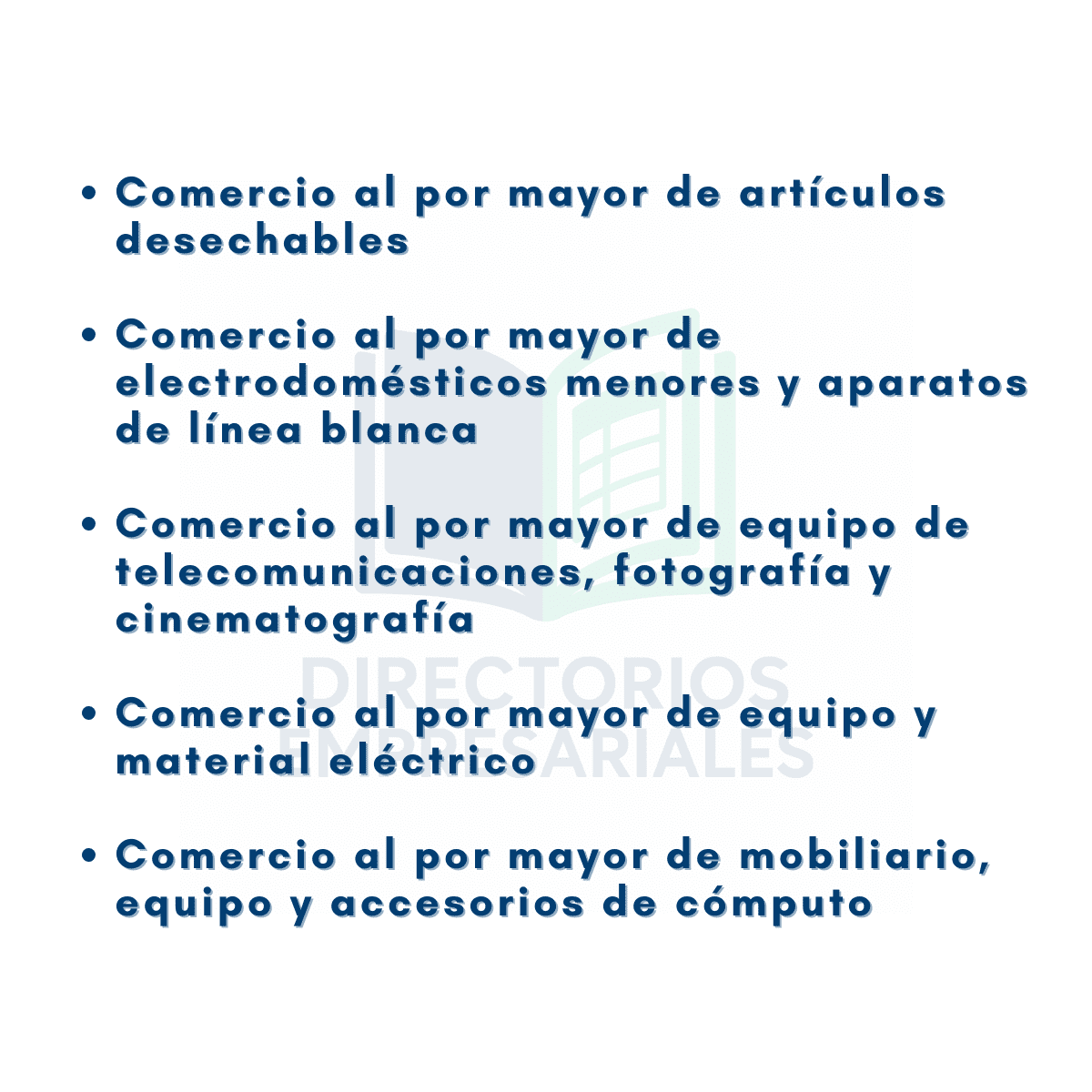 Base de Datos Empresarial de Comercio Mayorista de Electrónicos, Computación, Telecomunicaciones y Oficina 2025 - 6,204 Negocios