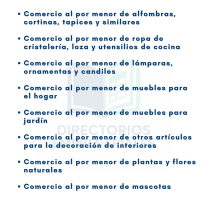 Directorio de Empresas de Comercio Minorista de Hogar, Decoración y Jardín 2025 - 13,575 Negocios