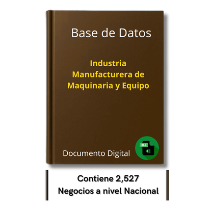 Directorio de Empresas de Manufactura de Maquinaria y Equipo 2025 - 2,527 Negocios