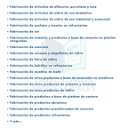 Base de Datos Empresarial de Manufactura de Minerales No Metálicos (Vidrio, Cerámica, Cemento) 2025 - 2,950 Negocios