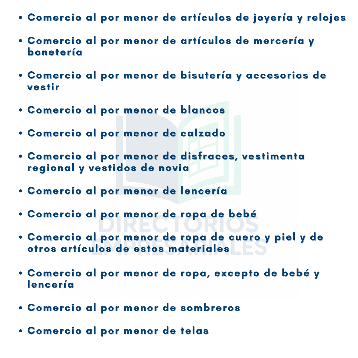 Directorio de Empresas de Comercio Minorista de Moda, Accesorios y Textiles 2025 - 30,984 Negocios