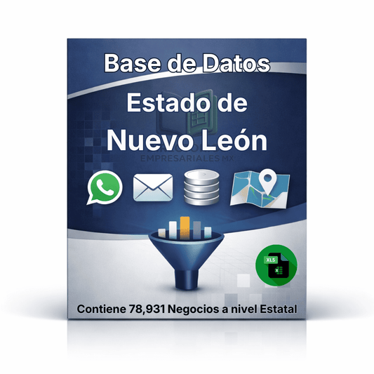 Directorio de Empresas del Estado de Nuevo León 2026 -  78,931 Empresas u organizaciones.