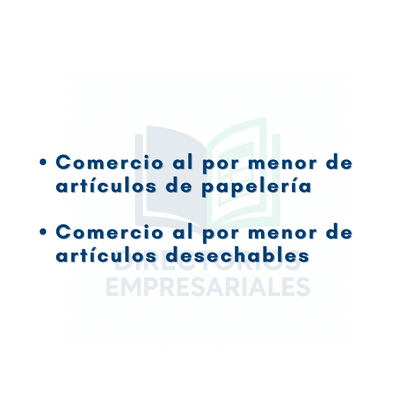 Directorio de Empresas de Comercio Minorista de Papelería y Artículos Desechables 2025 - 15,366 Negocios