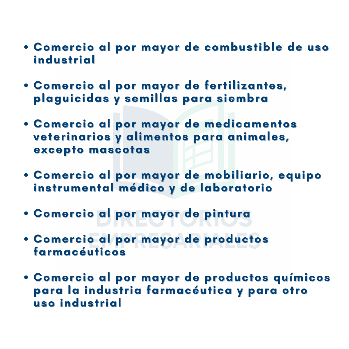 Directorio de Empresas de Comercio Mayorista de Productos Químicos y Farmacéuticos 2025 - 12,089 Negocios