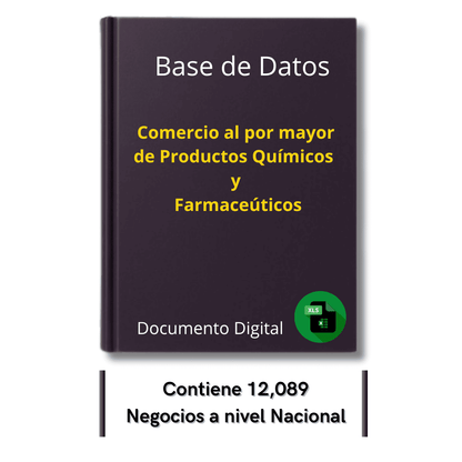 Directorio de Empresas de Comercio Mayorista de Productos Químicos y Farmacéuticos 2025 - 12,089 Negocios