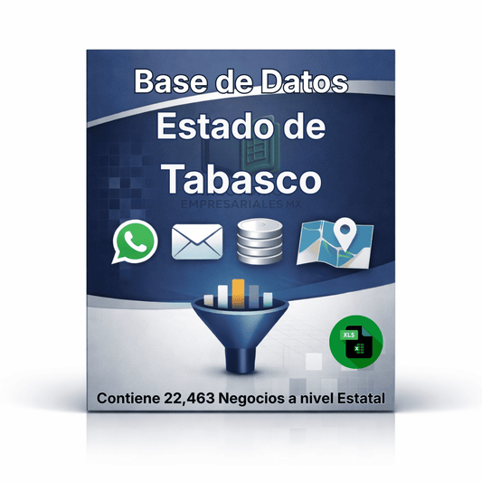 Directorio de Empresas del Estado de Tabasco 2026 - 22,463 Empresas u organizaciones.