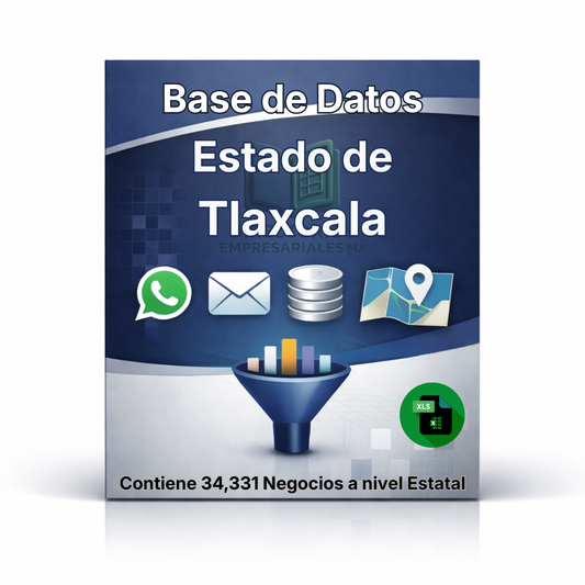 Directorio de Empresas del Estado de Tlaxcala 2026 - 34,331 Empresas u organizaciones.