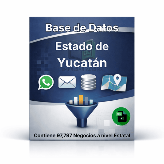 Directorio de Empresas del Estado de Yucatán 2026 - 97,797 Empresas u organizaciones.